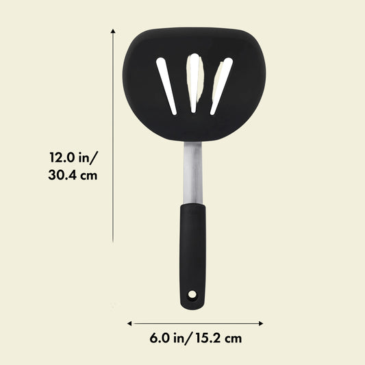 OXO Good Grips Silicone Flexible Pancake Turner - LARGE SIZE - 6" WIDE