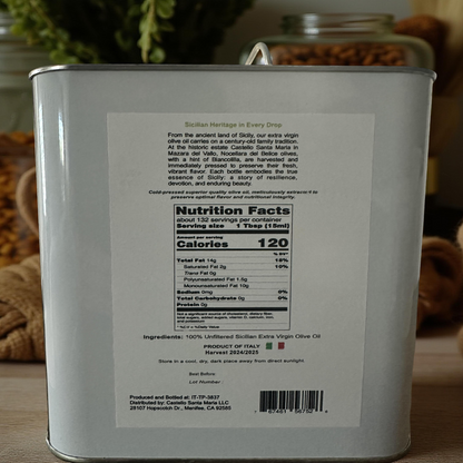 Magnifico Sicilian Extra Virgin Olive Oil Tin/Can | 67.6 oz (2 ltr)-1