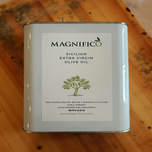 Magnifico Sicilian Extra Virgin Olive Oil Tin/Can | 67.6 oz (2 ltr)-0
