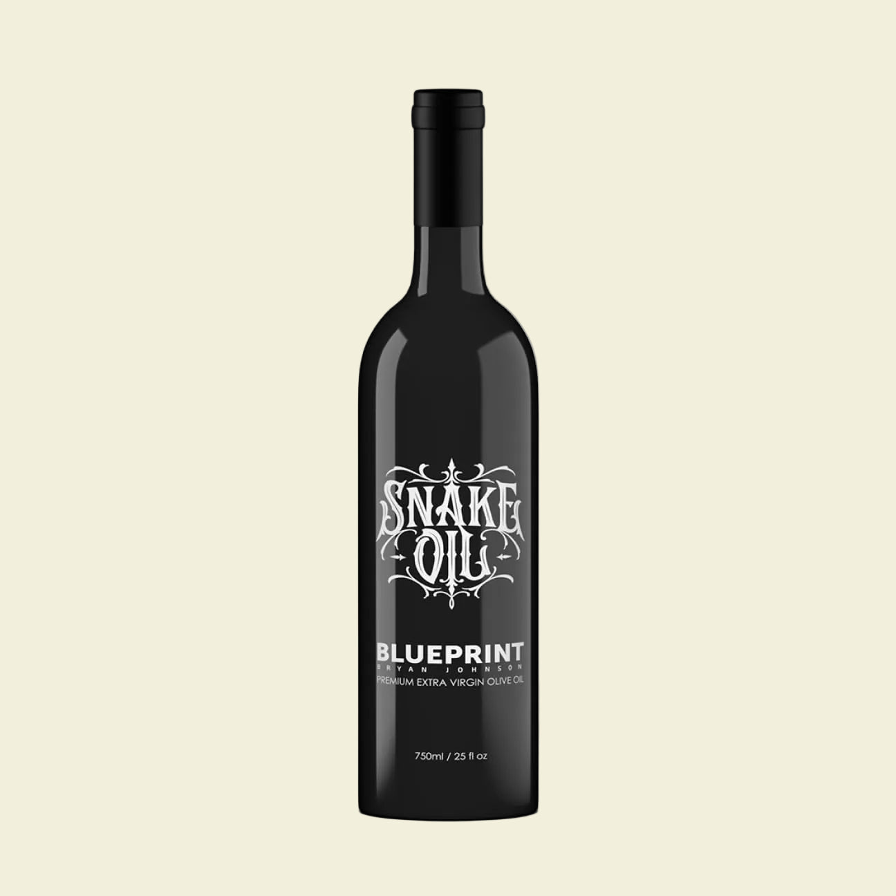 Blueprint Bryan Johnson Olive Oil – Snake Oil- High Polyphenol Extra Virgin Olive Oil (400+ mg/kg) – Cold Pressed, Early Harvest, First Cold Press EVOO – Keto, Paleo, Non-GMO – 750ml Glass Bottle