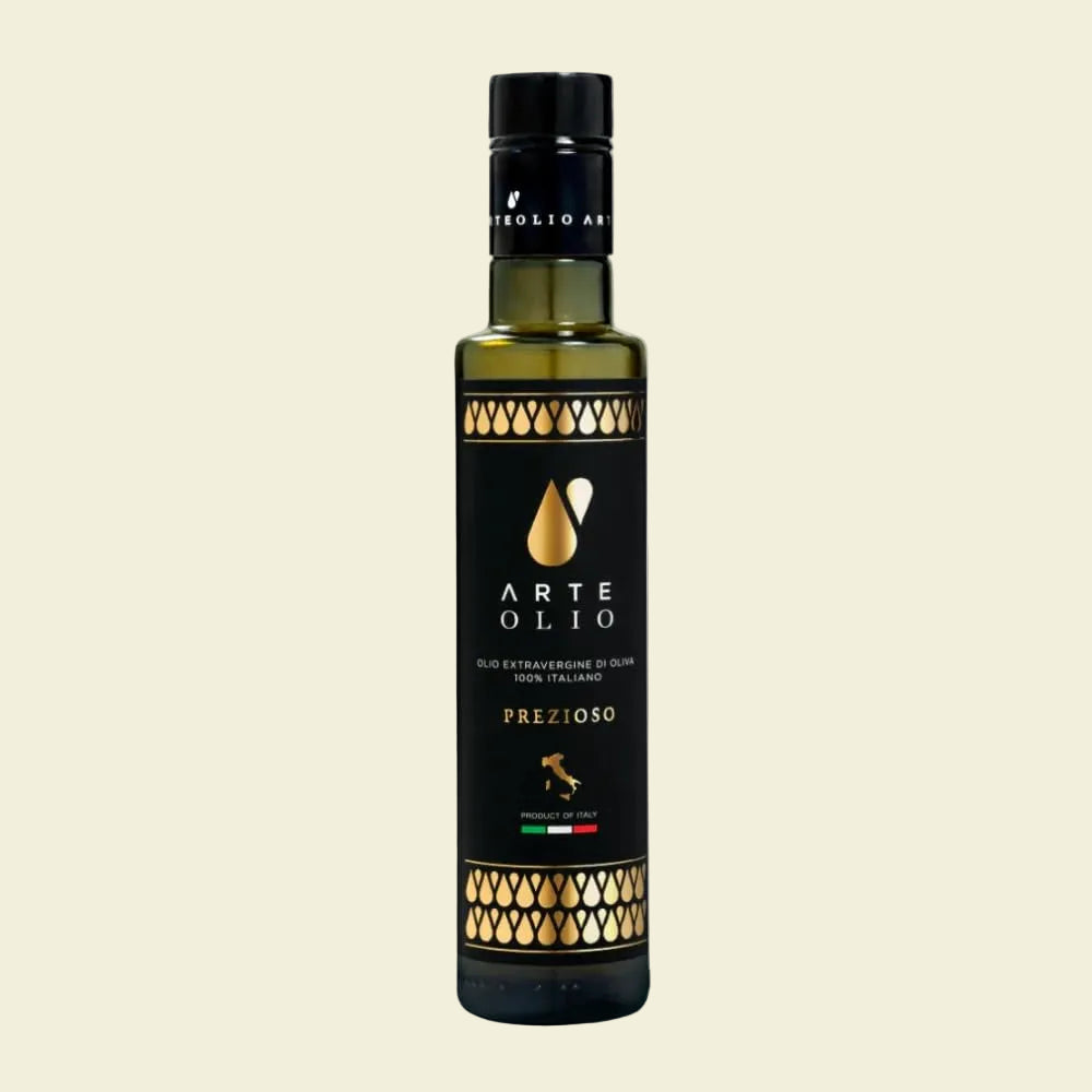 ArteOlio Prezioso Olive Oil: 100% Extra virgin cold pressed olive oil directly from Italy made in Single Estate Unordinary Rich Taste (250mL Bottle)