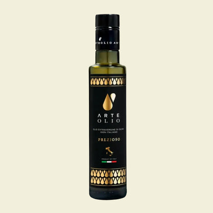 ArteOlio Prezioso Olive Oil: 100% Extra virgin cold pressed olive oil directly from Italy made in Single Estate Unordinary Rich Taste (250mL Bottle)