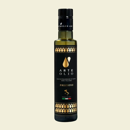 ArteOlio Prezioso Olive Oil: 100% Extra virgin cold pressed olive oil directly from Italy made in Single Estate Unordinary Rich Taste (250mL Bottle)