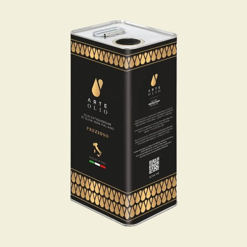 ArteOlio Prezioso Olive Oil: 100% Extra virgin cold pressed olive oil directly from Italy made in Single Estate Unordinary Rich Taste (250mL Bottle)