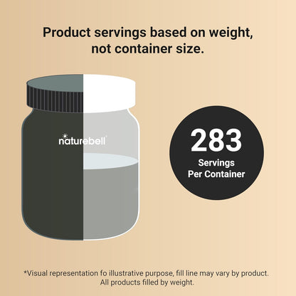 NatureBell Organic Mushroom Powder, 10oz | 10-in-1 Adaptogenic Blend with Lion’s Mane, Reishi, Shiitake, Chaga & More | Great for Coffee, Smoothies & Recipes