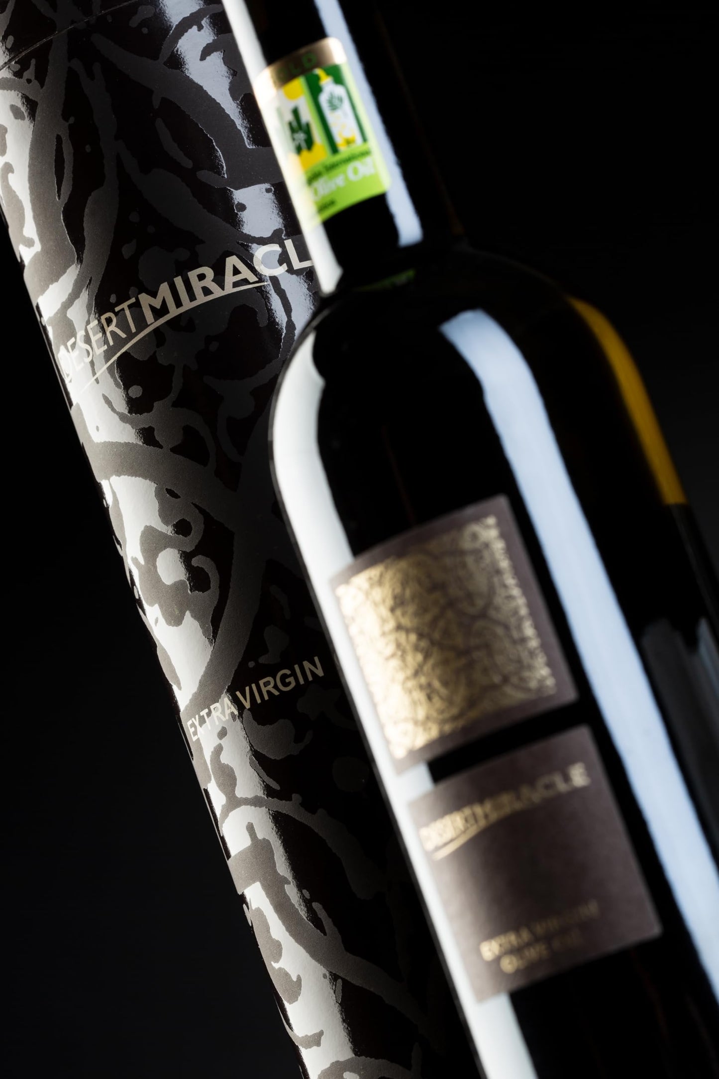 DESERT MIRACLE Cold Pressed Polyphenol Rich Moroccan Olive Oil, Extra Virgin Olive Oil with High Polyphenols, Organic, First Cold Pressed EVOO From Morocco, 17 Fl Oz