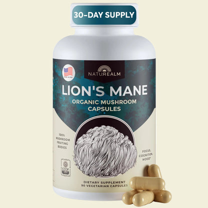 Sacred 7 Mushroom Powder Supplement, 7-in-1 Blend (60 Day Supply) | Immune Defense, Focus & Energy Support | Coffee Enhancer | Lion’s Mane, Reishi, Chaga | Organic 100% Fruiting Body Extract