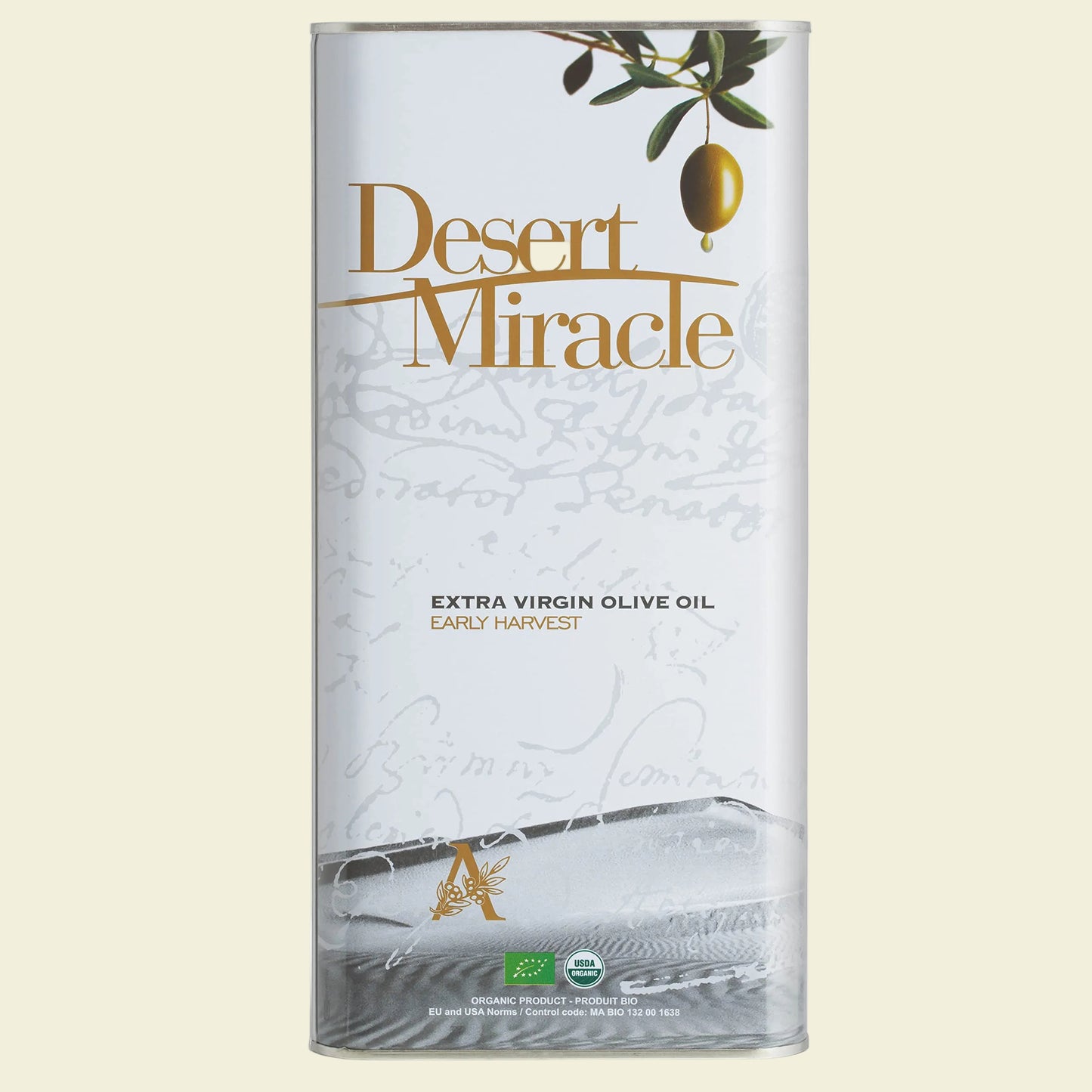 DESERT MIRACLE Cold Pressed Polyphenol Rich Moroccan Olive Oil, Extra Virgin Olive Oil with High Polyphenols, Organic, First Cold Pressed EVOO From Morocco, 17 Fl Oz