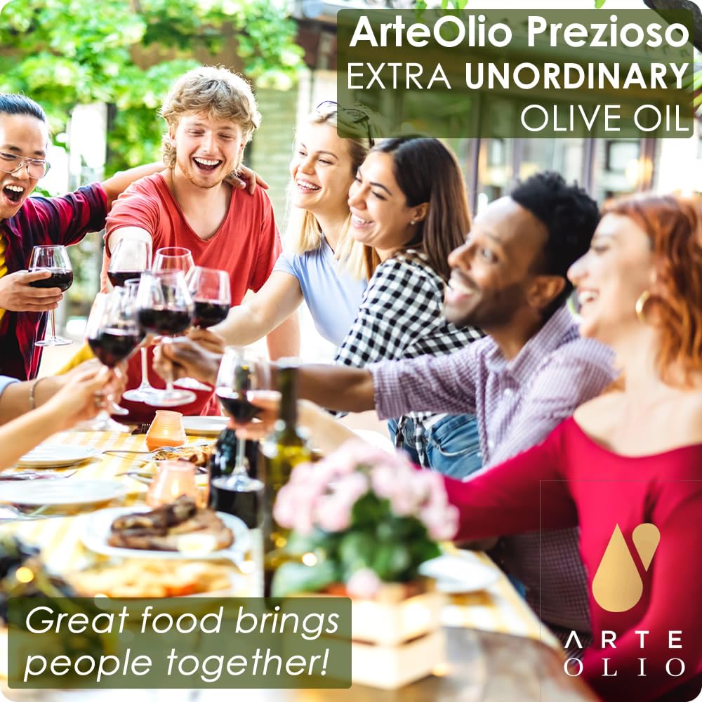 ArteOlio Prezioso Olive Oil: 100% Extra virgin cold pressed olive oil directly from Italy made in Single Estate Unordinary Rich Taste (250mL Bottle)