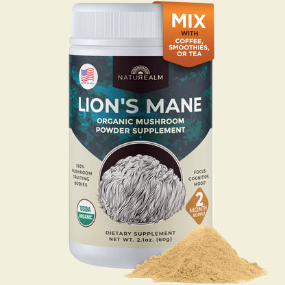 Sacred 7 Mushroom Powder Supplement, 7-in-1 Blend (60 Day Supply) | Immune Defense, Focus & Energy Support | Coffee Enhancer | Lion’s Mane, Reishi, Chaga | Organic 100% Fruiting Body Extract