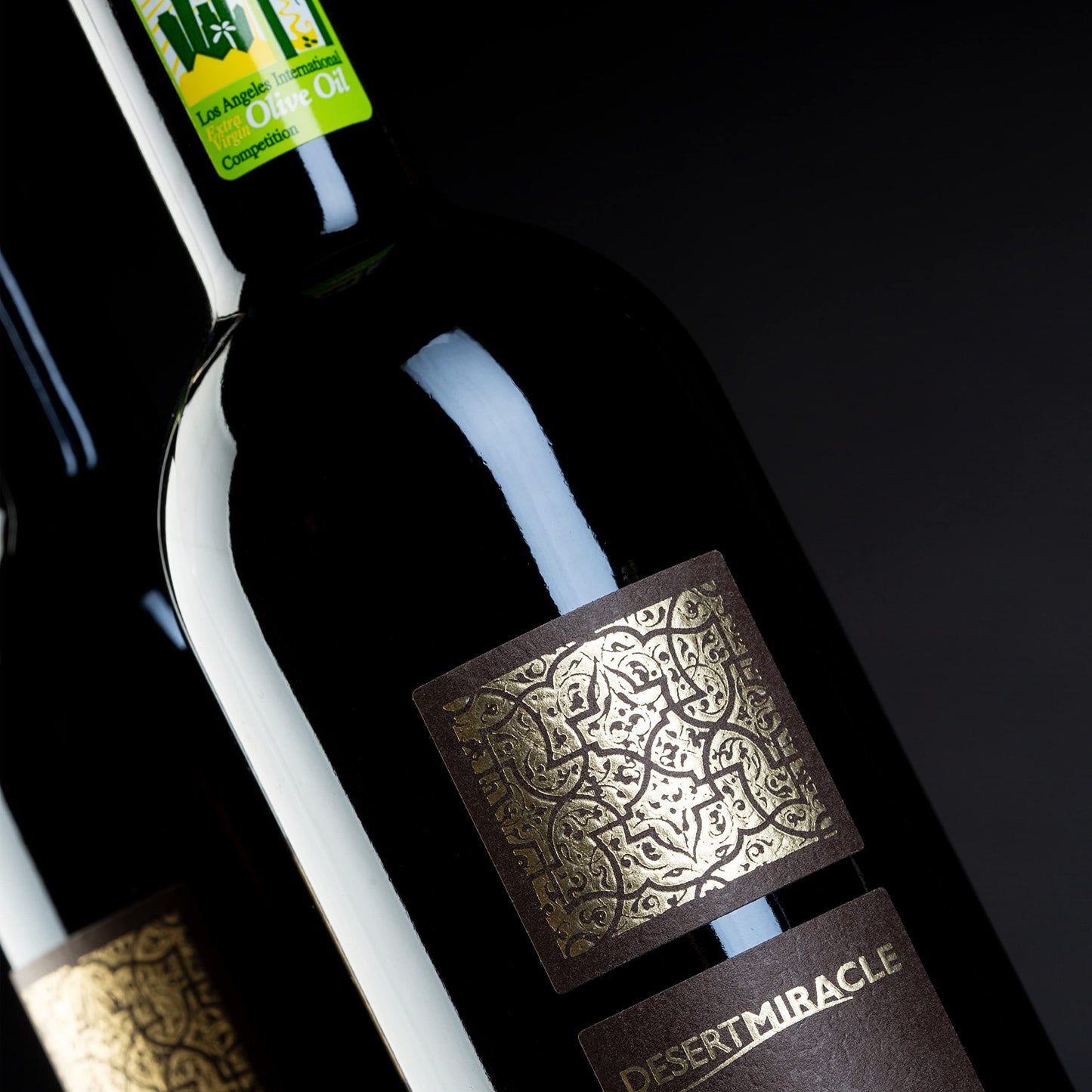 DESERT MIRACLE Cold Pressed Polyphenol Rich Moroccan Olive Oil, Extra Virgin Olive Oil with High Polyphenols, Organic, First Cold Pressed EVOO From Morocco, 17 Fl Oz