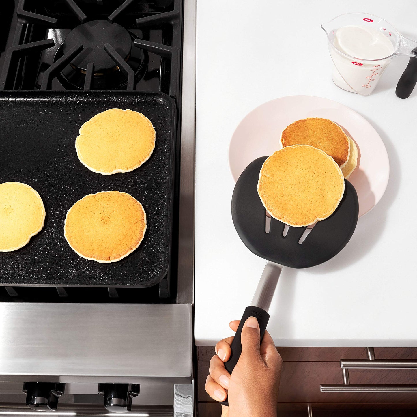 OXO Good Grips Silicone Flexible Pancake Turner - LARGE SIZE - 6" WIDE