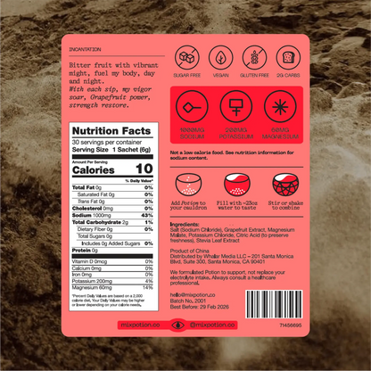 Electrolyte Powder (Pink Grapefruit)